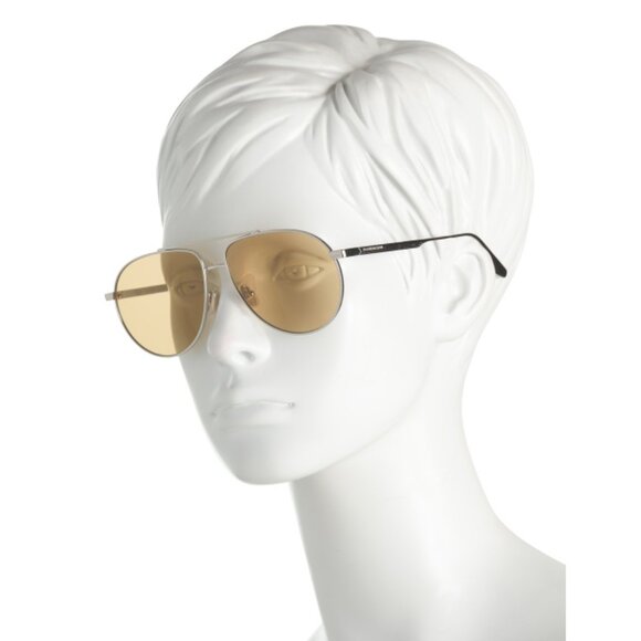 VICTORIA BECKHAM Silver 61mm Metal Aviator Sunglasses - Picture 2 of 2